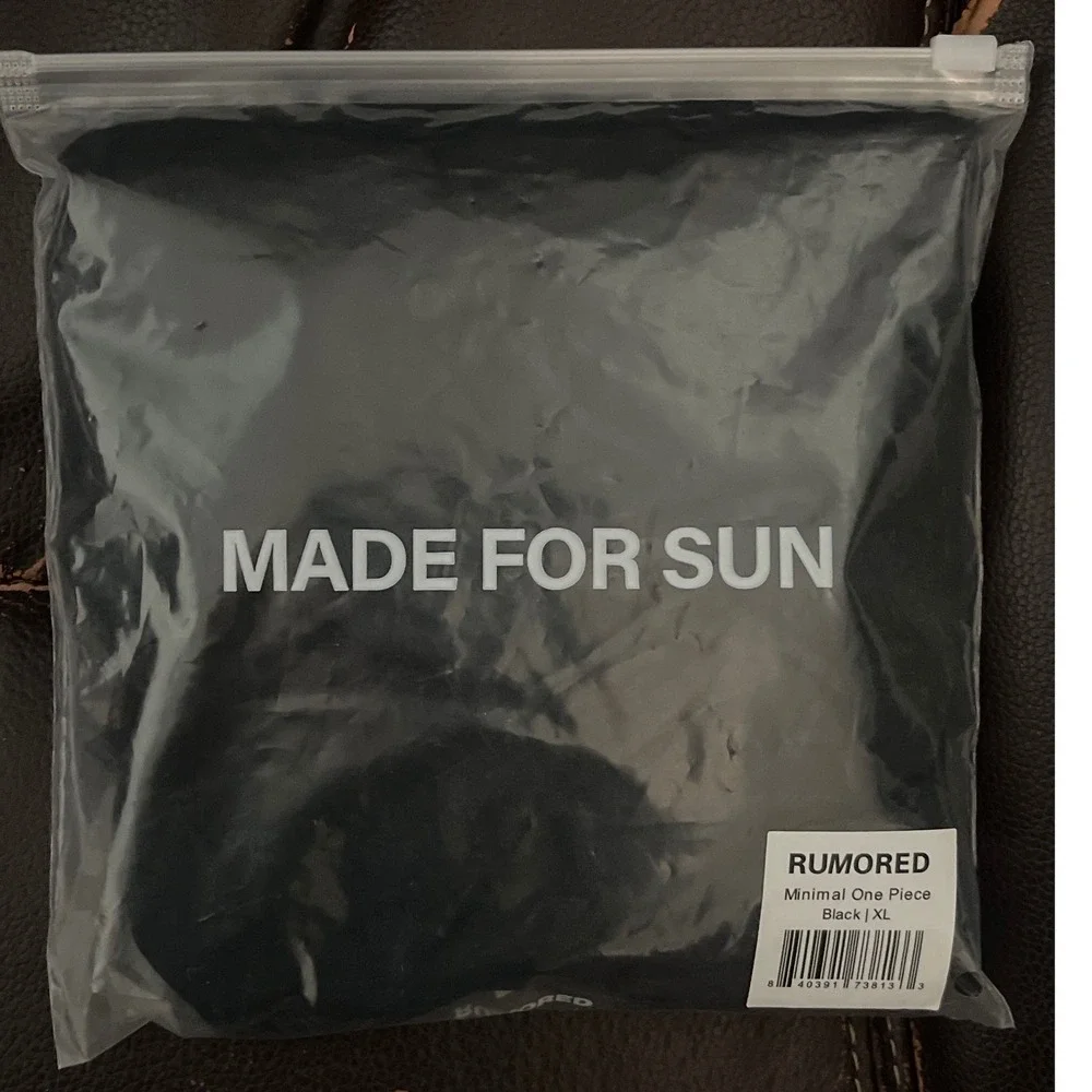 NWT RUMORED Minimal One-Piece Swimsuit in‎ Black XL